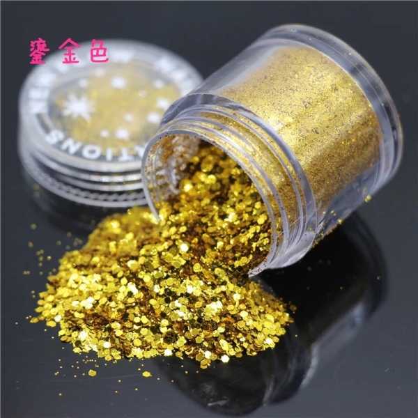 Pet golden glitter powder